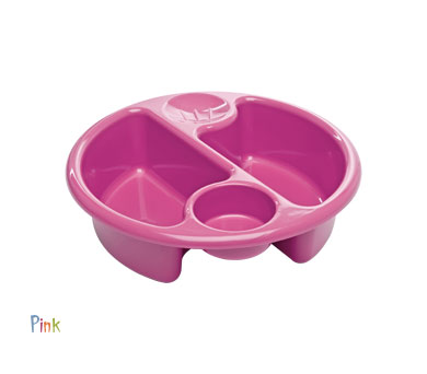 Top 'n' Tail Circular Wash Bowl in Pink