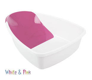 Ergo Bath in White and Pink
