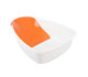 Comby Bath in White and Orange
