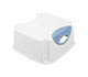 Contoured Step-up Stool in White and Blue