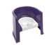 Potty Chair in Plum and White