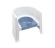 Potty Chair in White and Blue
