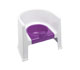Potty Chair in White and Plum